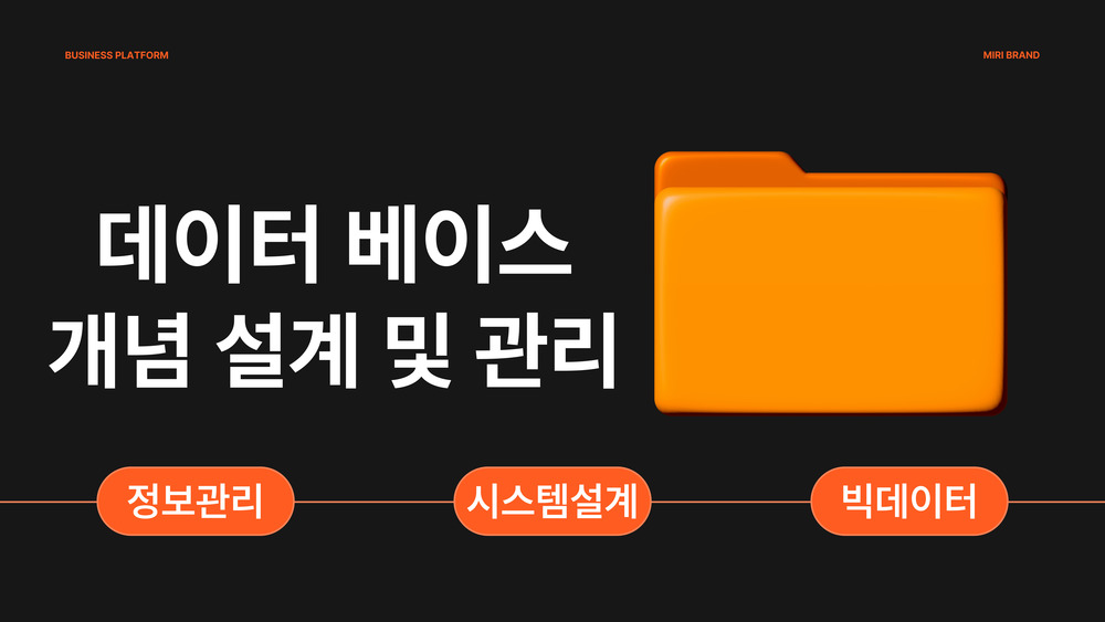 데이터 베이스 개념 설계 및 관리